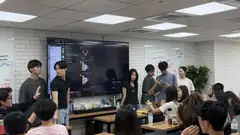 Advisors sharing with the group