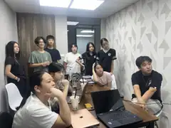 Student team discussion