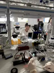 Joshua, happy, no lab coat