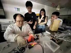 Setting up the photometer trial