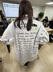 The miniprep protocol, on a lab coat