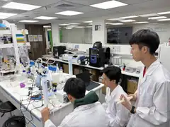 Three of them on the reactor, laughing