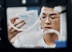 Checking the hollow fibre module