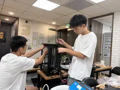 Two people, one enclosure, one afternoon